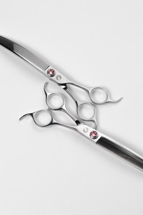 Ножницы филировочные изогнутые для животных "ОПАЛ"