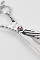 Ножницы филировочные изогнутые для животных "ОПАЛ"