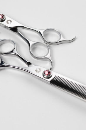 Ножницы филировочные изогнутые для животных "ОПАЛ"