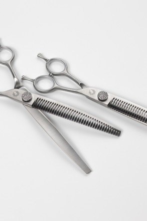 Ножницы изогнутые шанкерные для животных "ВАВИЛОН"