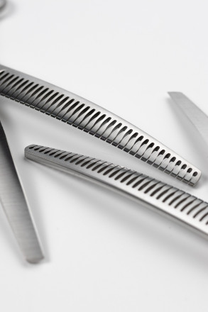 Ножницы изогнутые шанкерные для животных "ВАВИЛОН"