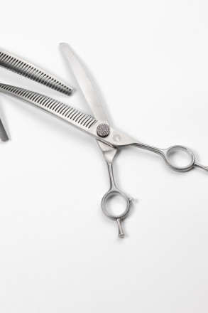 Ножницы изогнутые шанкерные для животных "ВАВИЛОН"