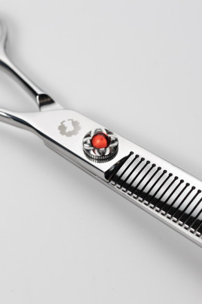 Ножницы филировочные изогнутые для животных "ГРАНАТ"