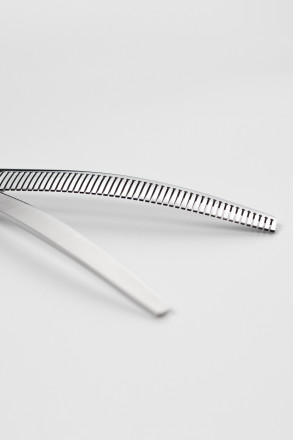 Ножницы филировочные изогнутые для животных "ГРАНАТ"